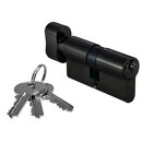 Цилиндр ключ/фиксатор 60мм, 3 ключа (черный никель) «MODENO» BN