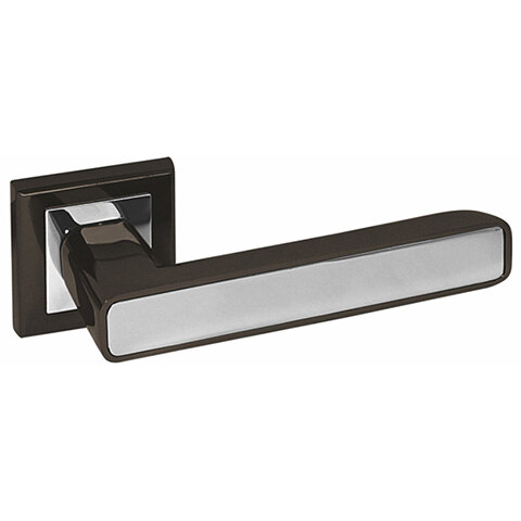Дверная ручка «Сантия» MODENO (черный никель со вставкой никель)