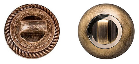 Завертки в цвете бронза в современном или винтажном стиле